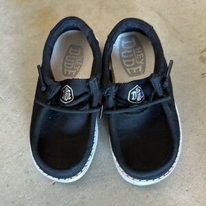 Hey Dude Wally Toddler Slub Canvas - Black - 9